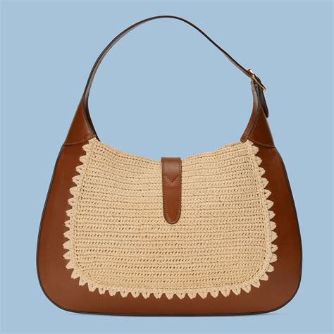 gucci raffia jackie bag|Gucci Jackie 1961 medium shoulder bag .